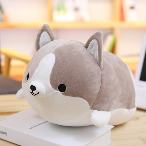 cute corgi plush pillow